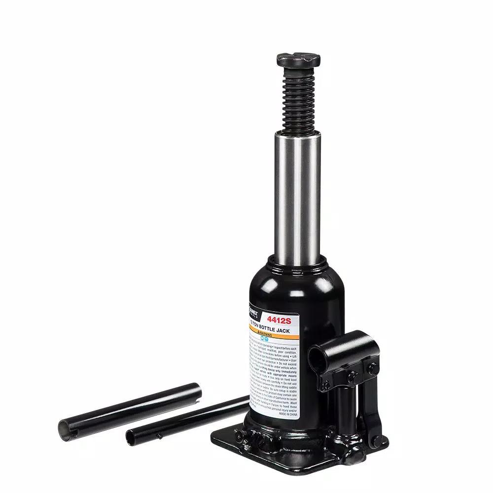 Sunex Tools 12-Ton Short Bottle Jack, Steel Mechanical Lifting Jack