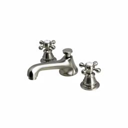 Water Creation Century Classic 8 in. Widespread Bathroom Faucet, Brushed Nickel, with Pop-Up Drain thumbnail 1