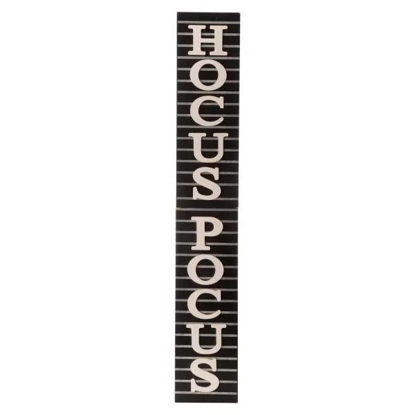 Glitzhome 60 in. Hocus Pocus Halloween Wooden Standing Porch Sign and Hanging Decor
