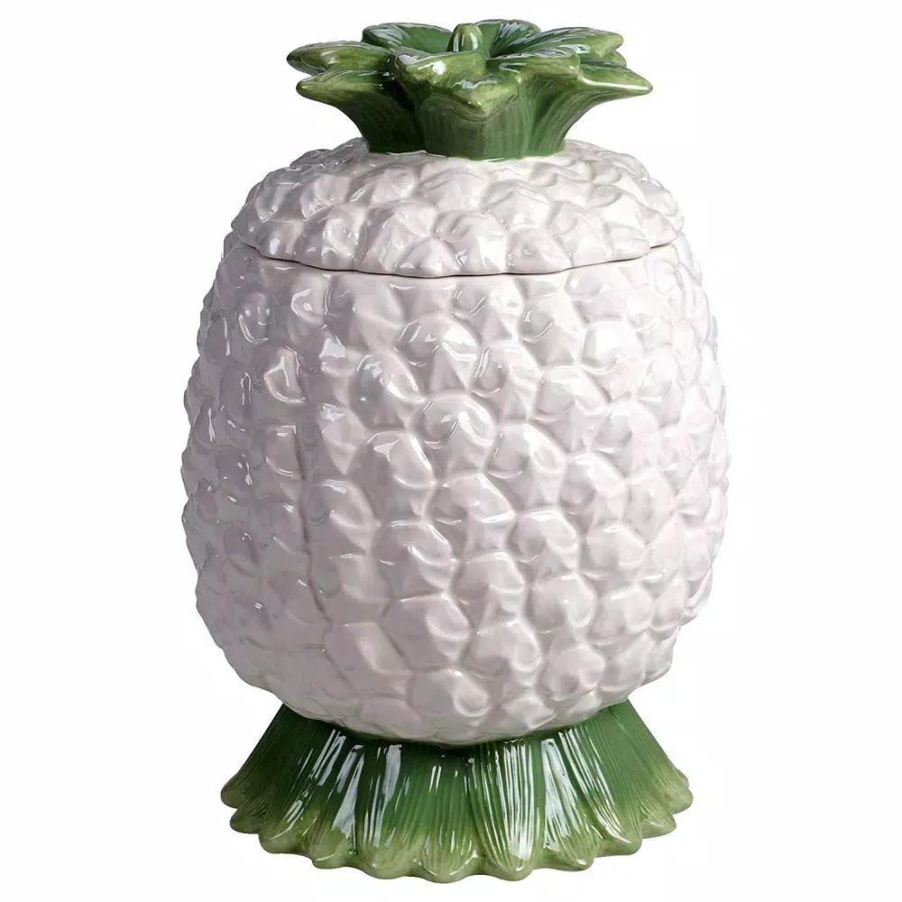 Certified International English Garden 3-D Multicolored Earthenware Cookie Jar, 72 oz.