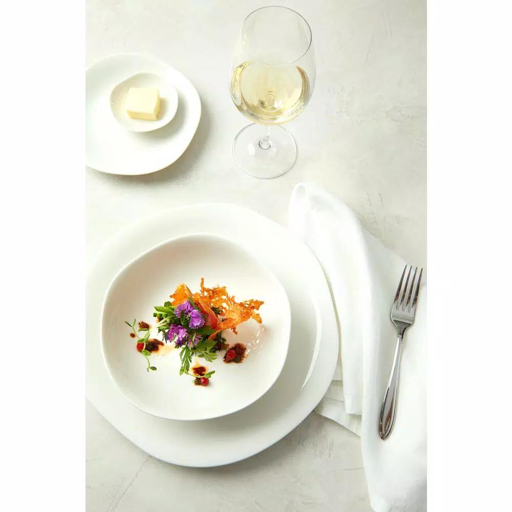 Oneida Lancaster Garden 6 oz. White Porcelain Creamers, Set of 36