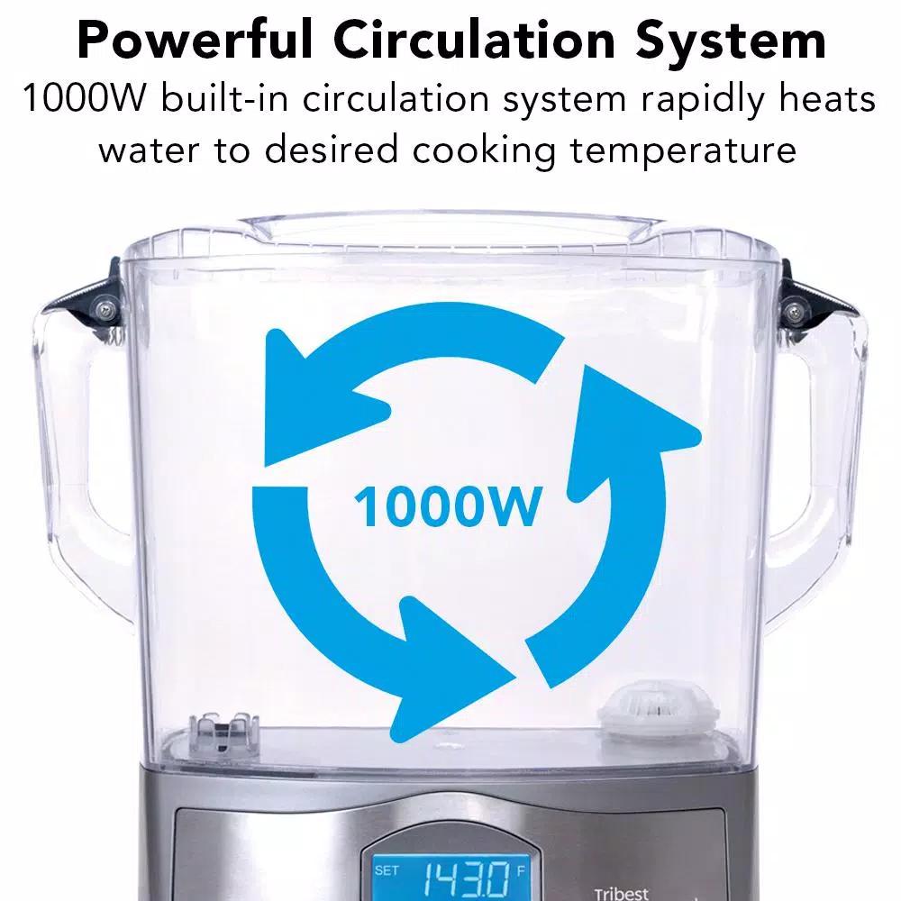 Tribest Sousvant 12 Qt. Sous Vide Stainless Steel Circulator and Slow Cooker