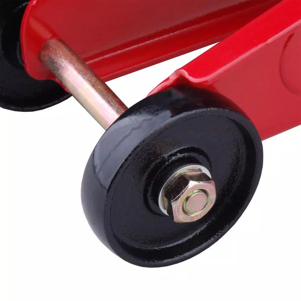 Max Load 4000 lbs. Capacity Hydraulic Trolley Floor Jack with Smooth-Rolling Casters