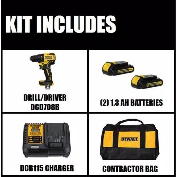 DEWALT ATOMIC 20V MAX Brushless 1/2 in. Drill/Driver and Impact Driver Combo Kit