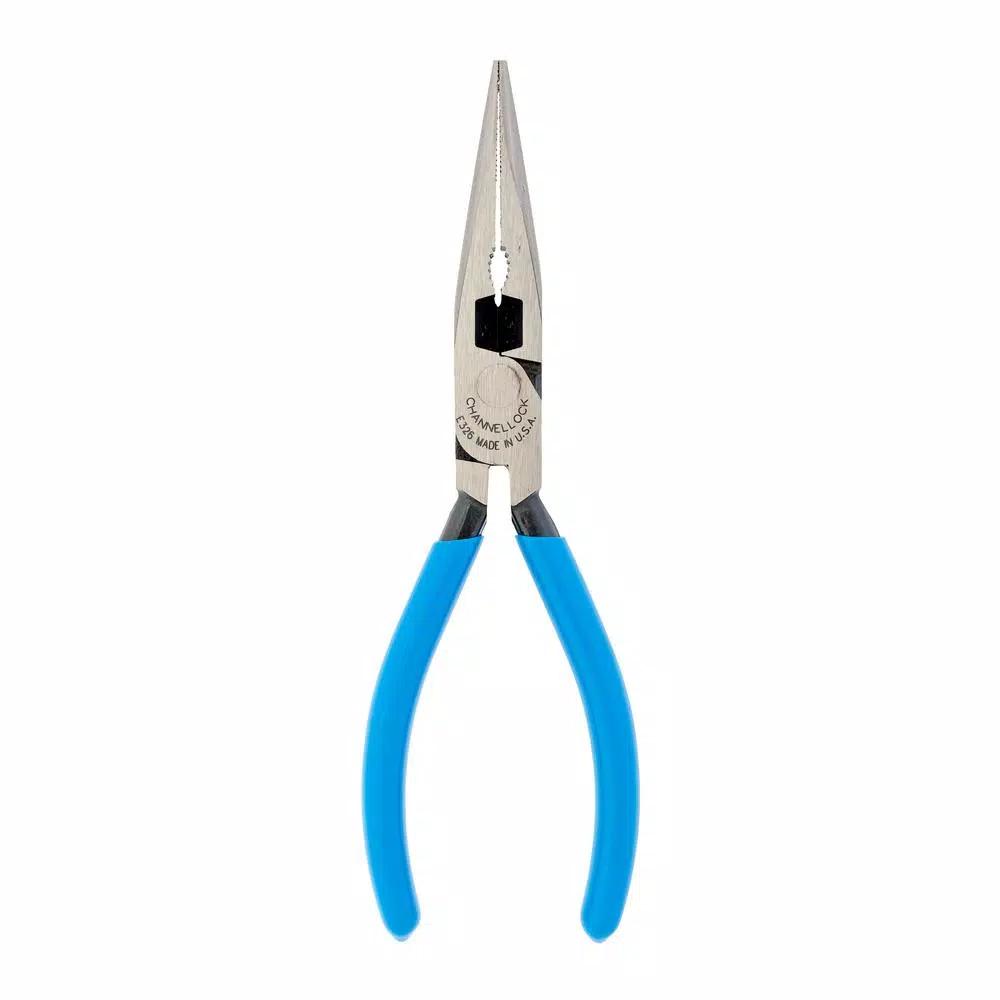 Channellock 4-Piece Hand Tool Set with Adjustable Wrench, Tongue and Groove, Needle Nose Pliers, and 6-in-1 Screwdriver