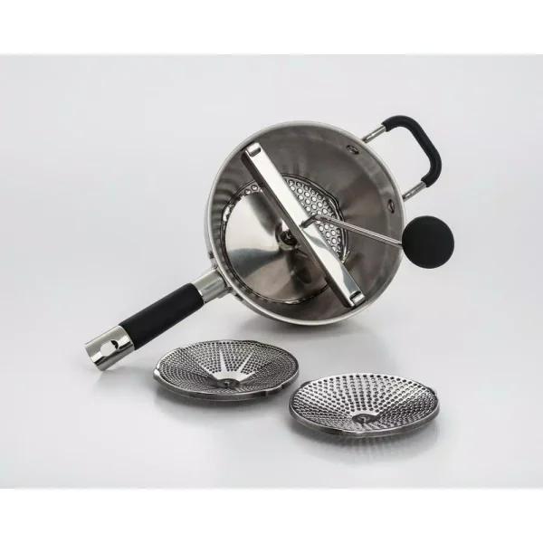 ExcelSteel Stainless Steel Food Mill with 3 Interchangeable Grinding Discs