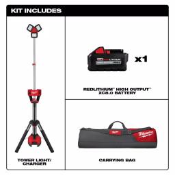 Milwaukee M18 ROCKET LED Tower Light/Charger Kit with 8.0 Ah Battery thumbnail 2