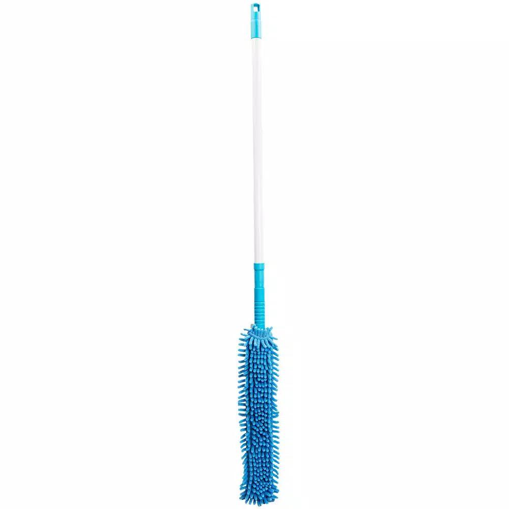 Home Basics Brilliant Collection Chenille Microfiber Dust Mop, Flexible 47-in Design