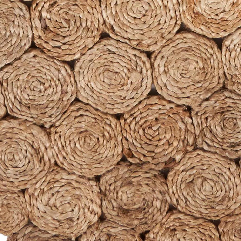 LR Resources Natural Jute Rectangle Indoor Table Runner - 16 in. x 80 in. - Bohemian Farmhouse Style