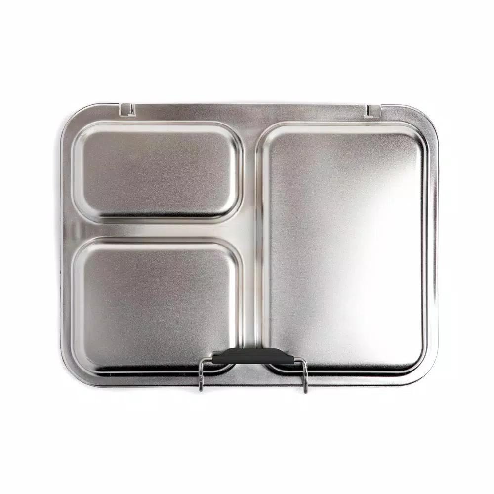 Manna Baransu Stainless Steel Large Lunch Container, 59 oz Divided Food Storage Box