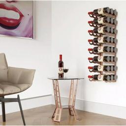 DI PRIMA USA Eagle Edition 24-Bottle Wall Mounted Triple Row Wine Rack thumbnail 2
