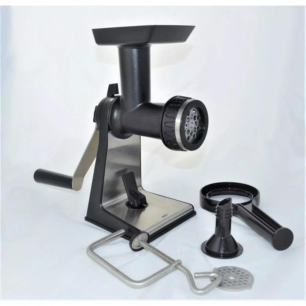 GEFU TRANSFORMA Manual Meat Mincer with Sausage Spout and Cookie Press Attachment