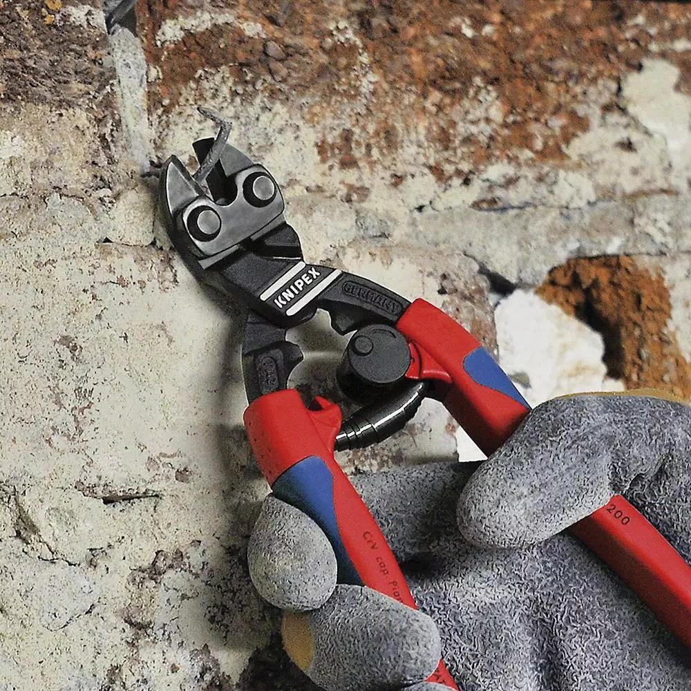 KNIPEX 8 in. High Leverage CoBolt Bolt Cutters with Notched Blade and Tether Attachment