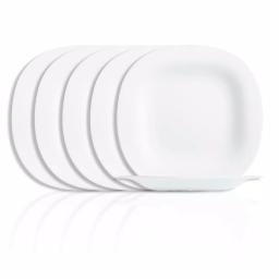 Luminarc Carine White 10.5" Dinner Plates, 6-Pack Opal Glass thumbnail 1