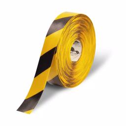 Mighty Line 2 in. Yellow and Black Chevron Safety Floor Tape, 100 ft. Roll thumbnail 1