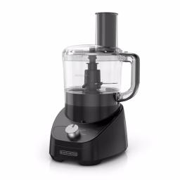 BLACK+DECKER 8-Cup 2-Speed Food Processor with S-Blade and Reversible Disc, Black thumbnail 1