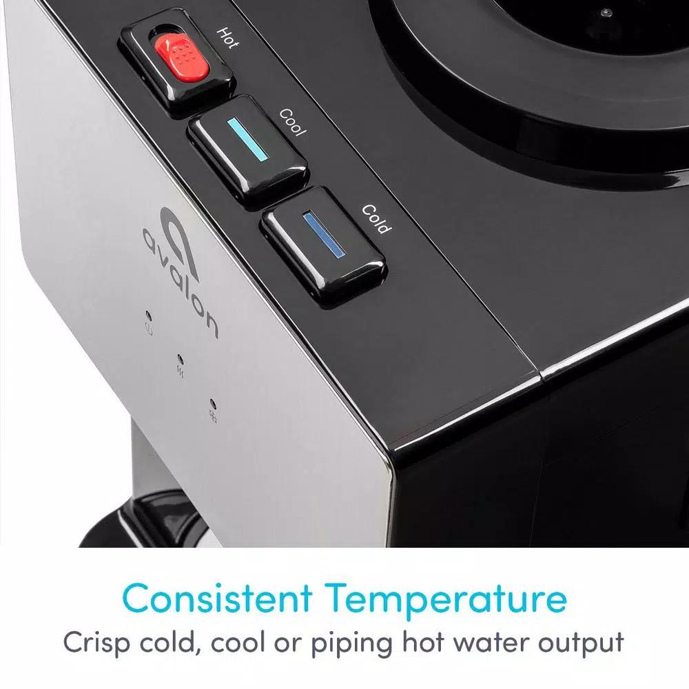 Avalon Countertop Top Loading Water Cooler Dispenser, 3 Temperatures, Stainless Steel