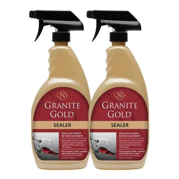 Granite Gold Sealer 2-Pack, 24 oz. Spray Bottles for Natural Stone Protection