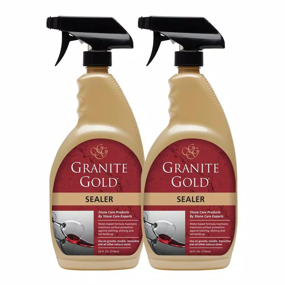 Granite Gold Sealer 2-Pack, 24 oz. Spray Bottles for Natural Stone Protection
