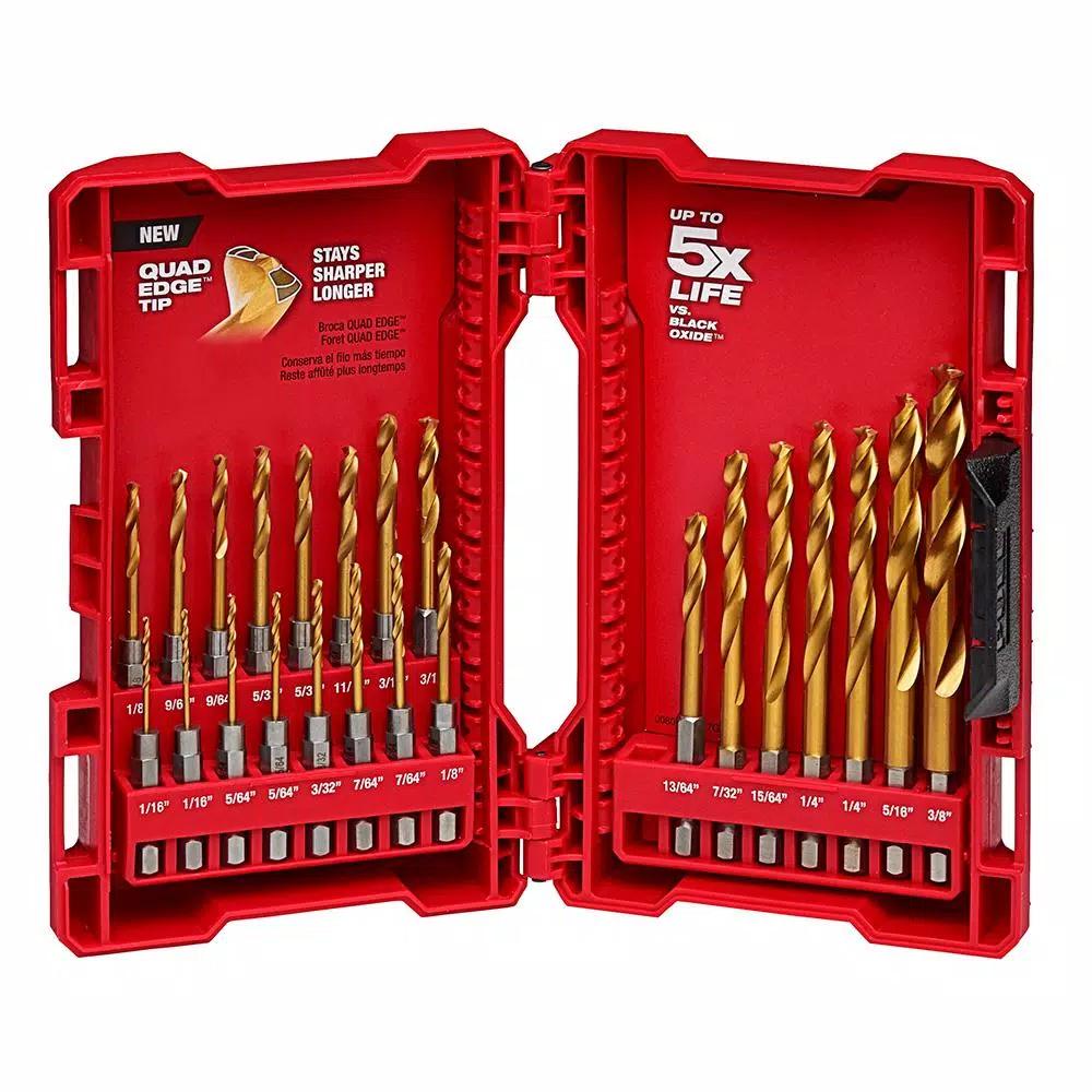 Milwaukee SHOCKWAVE 81-Piece Impact Duty Driver, Titanium Drill Bit, and Deep Well Socket Set