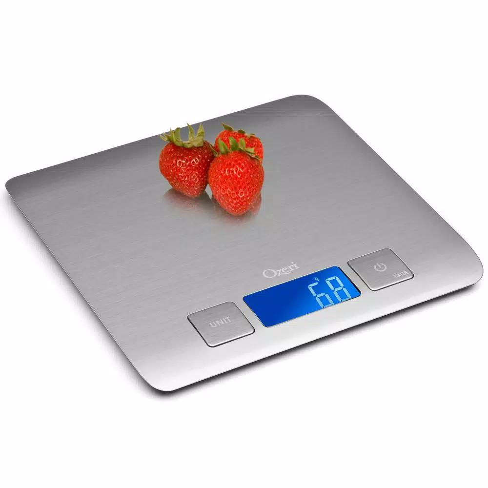 Ozeri Zenith Digital Kitchen Scale, SUS304 Stainless Steel with Fingerprint Resistant Coating