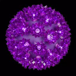 Wintergreen Lighting 7.5 in. 120-Light Purple LED Decorative Starlight Sphere thumbnail 1
