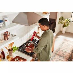 KitchenAid Cordless Variable Speed Hand Blender with Chopper and Whisk Attachments, Passion Red thumbnail 5