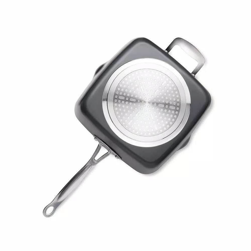 Gotham Steel 9.5 in. Ti-Ceramic Non-Stick Deep Square Fry Pan Set, 4-Piece
