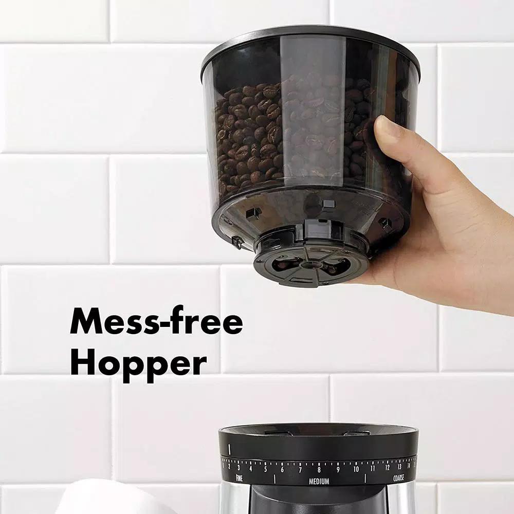 OXO 16 oz. Stainless Steel Conical Burr Coffee Grinder with 43 Adjustable Settings