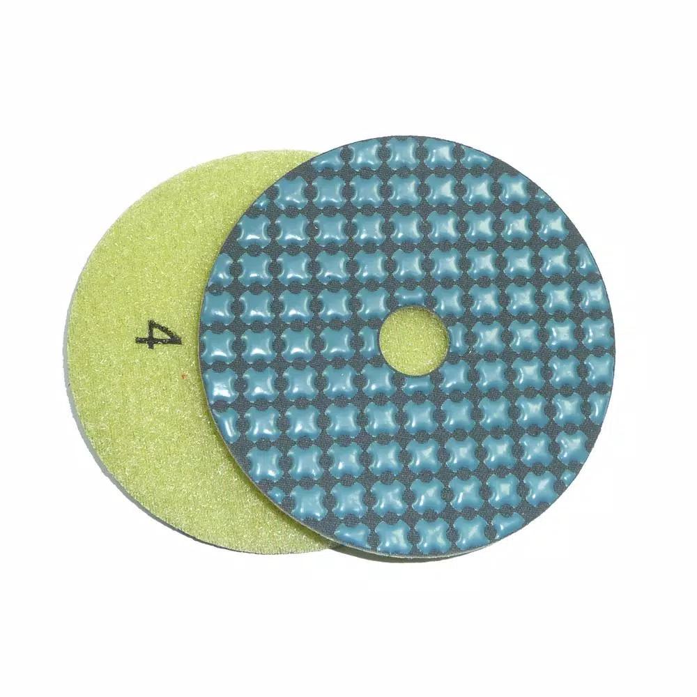 Monster 4 in. 5-Step Dry Diamond Polishing Pads Set, 5-Piece Velcro Attachment