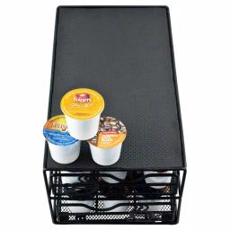 Southern Homewares Keurig K-Cup Pod Storage Drawer - 2-Tier Black Metal Coffee Pod Organizer thumbnail 3