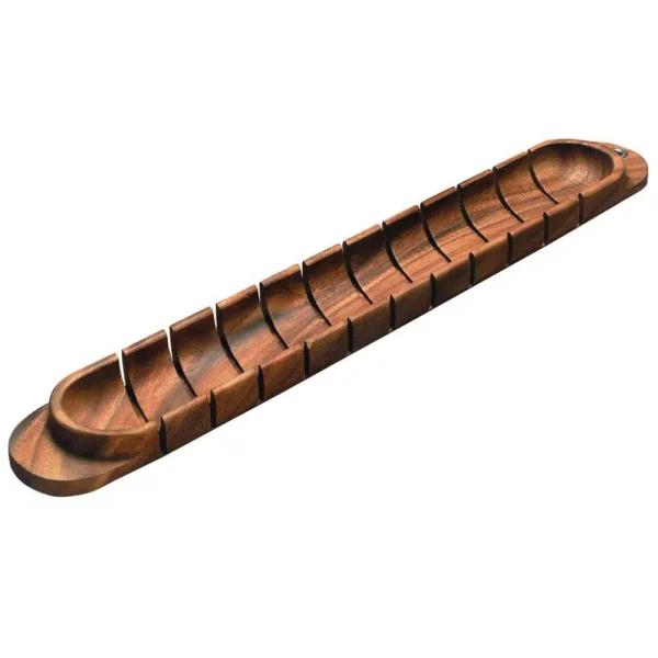 Ironwood Gourmet Acacia Wood Baguette Miter Bread Cutting Board