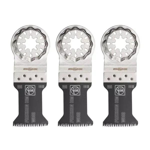 FEIN Starlock Precision E-Cut 205 Bi-Metal Saw Blade, 1-3/8 in. (3-Pack)