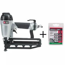 Porter-Cable 16-Gauge 2-1/2 in. Pneumatic Finish Nailer Kit with 900-Piece Bonus Nail Pack thumbnail 1