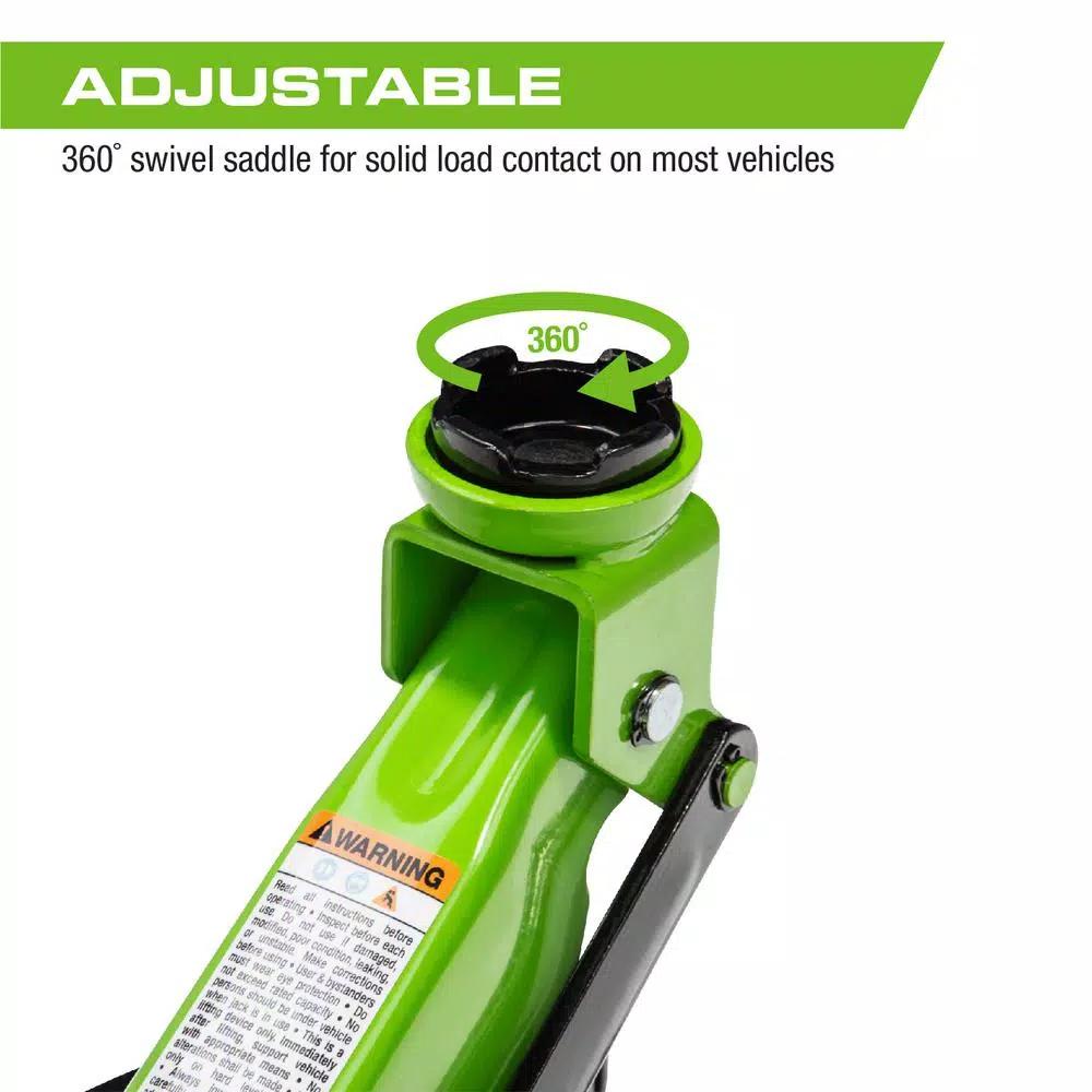 Arcan ALTJ2T 2-Ton Trolley Jack, Heavy-Gauge Steel Floor Jack with 360° Swivel Saddle