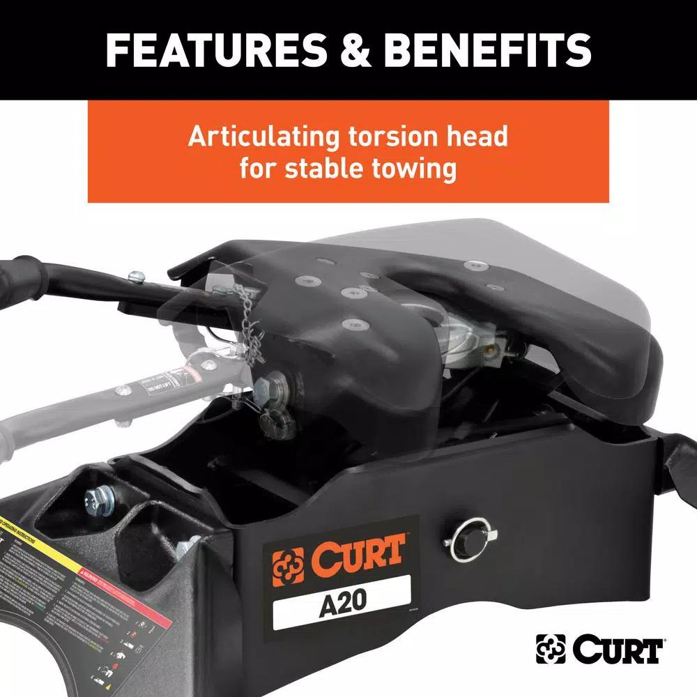 CURT A20 20K 5th Wheel Hitch - 20,000 lbs. Capacity