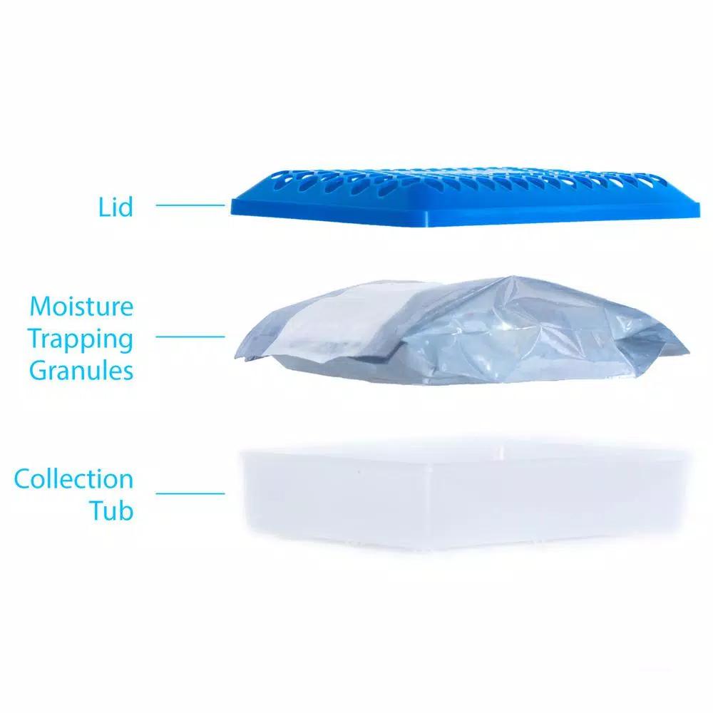 DampRid Low Profile Refillable Moisture Absorber, 10.5 oz, Fresh Scent