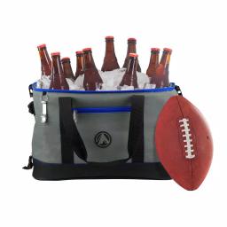 GigaTent Collapsible Soft Cooler Bag with 2 Cargo Pockets and Bottle Opener - Blue thumbnail 2