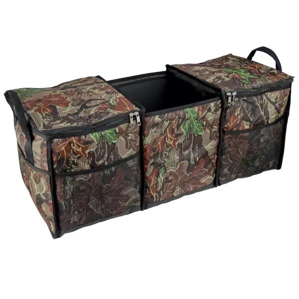 GigaTent 3-Compartment Collapsible Cooler & Trunk Organizer for SUV, Truck, and Auto - Camo