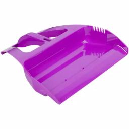 WISP 3-Piece Broom and Dustpan Set with Telescoping Handle and Bristle Seal Technology - Purple thumbnail 5