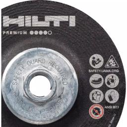 Hilti 7 in. Zirconium Grinding Disc, Type 27, 1/4 in. x 5/8 in. Arbor, 10-Pack thumbnail 2