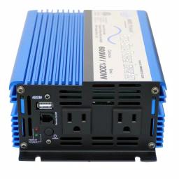 AIMS Power 600W Pure Sine Wave Inverter, 12V DC to 120V AC, ETL Listed thumbnail 2