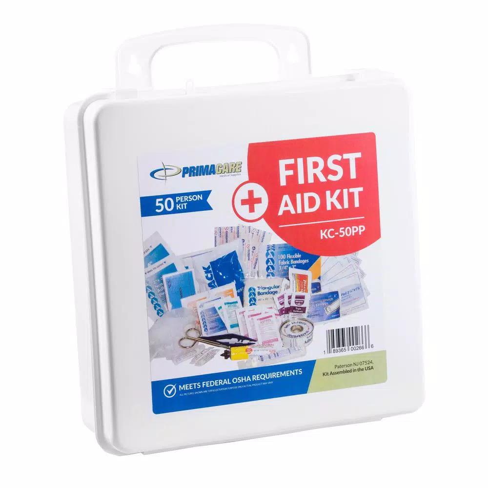 Unbranded 237-Piece OSHA Compliant First Aid Kit for 50 People - Wall Mountable Emergency Medical Kit