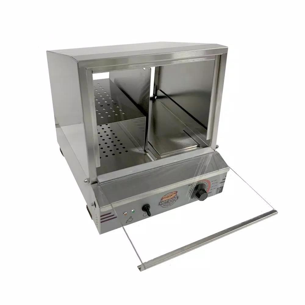 Paragon Pro Series Stainless Steel Hot Dog Steamer, 8 Qt. Capacity, 200 Hot Dog Capacity
