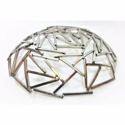 Heim Concept 15 in. Positano Round Nickel Plated Stainless Steel Serving Tray thumbnail 4