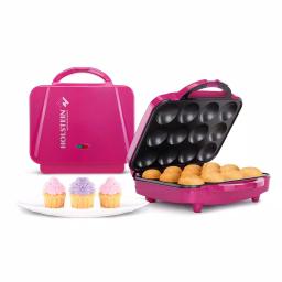 HOLSTEIN HOUSEWARES Holstein 1200W Magenta Non-Stick 12-Piece Cupcake Maker thumbnail 2