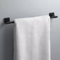 Franklin Brass Maxted 18 in. Single Towel Bar, Matte Black Zinc Die Cast thumbnail 4