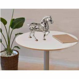 ORE International Langi Polyresin Trojan Horse Decorative Figurine with Mirrored Mane and Silver Filigree thumbnail 3
