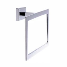Italia Genoa Polished Chrome Towel Ring - Solid Brass Hand Towel Holder thumbnail 2