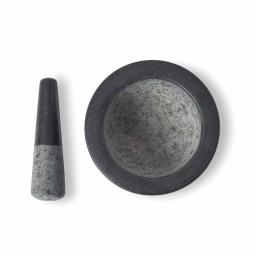 Fox Run 7 in. Black Granite Mortar and Pestle Set thumbnail 2